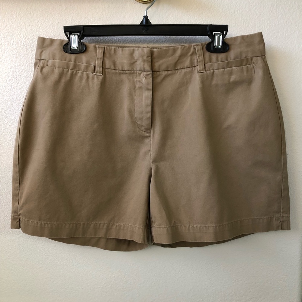 Lands’ End chino shorts, khaki color, size 10P